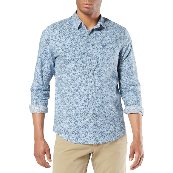 Dockers Other - DOCKERS No Tuck Needed Original Button Up Shirt